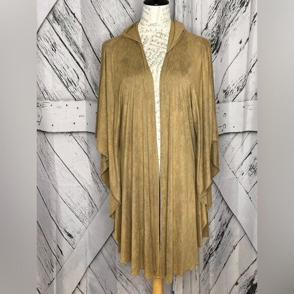 Marigold LA Microfiber Hooded Kimono Style Jacket OS - Picture 1 of 8